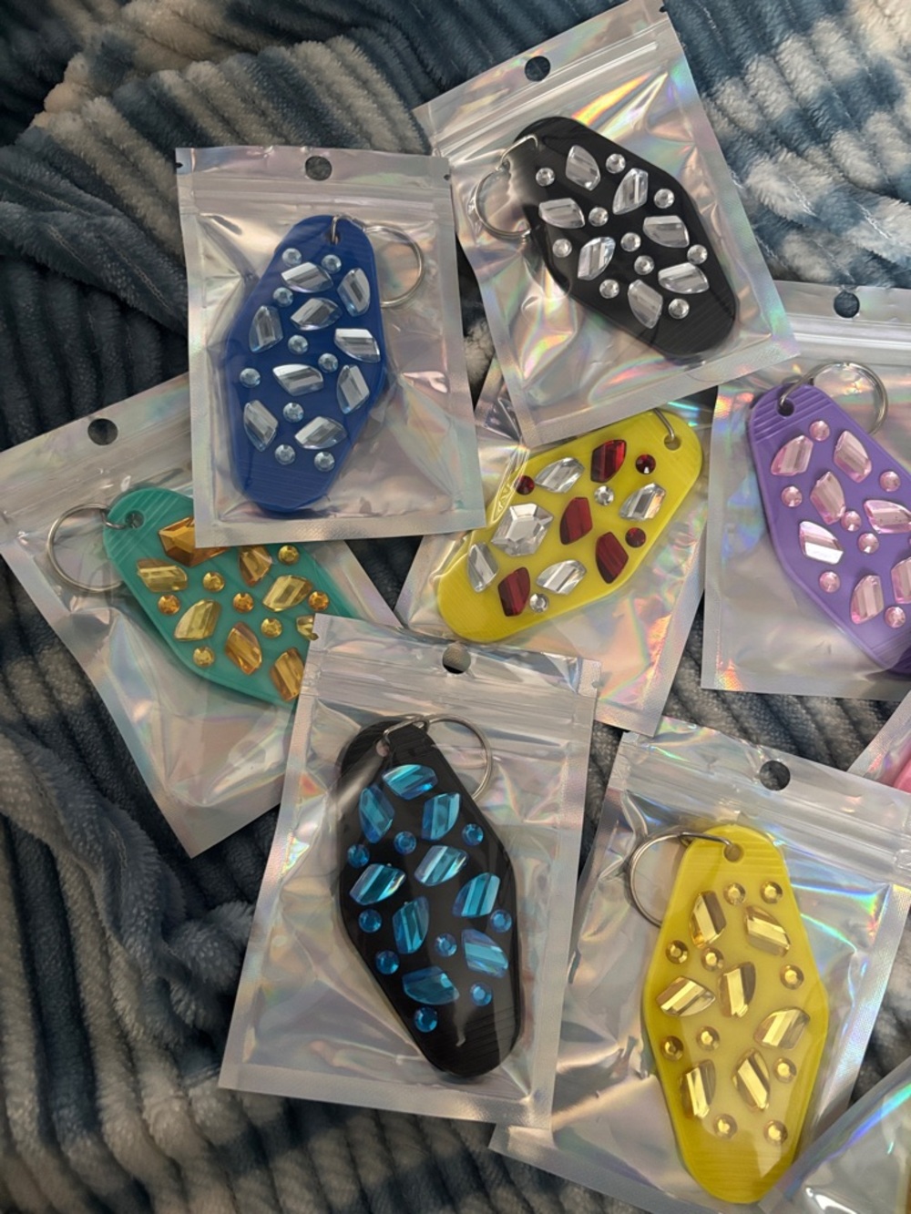 Handcrafted Rhinestone Keychain Charms - Picture 4 of 4